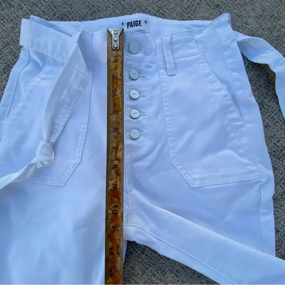 NWOT Paige Mayslie Belted Denim Jogger Pants size 26 2 - Picture 7 of 14